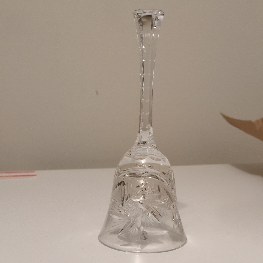 Intricate Clear Glass Bell